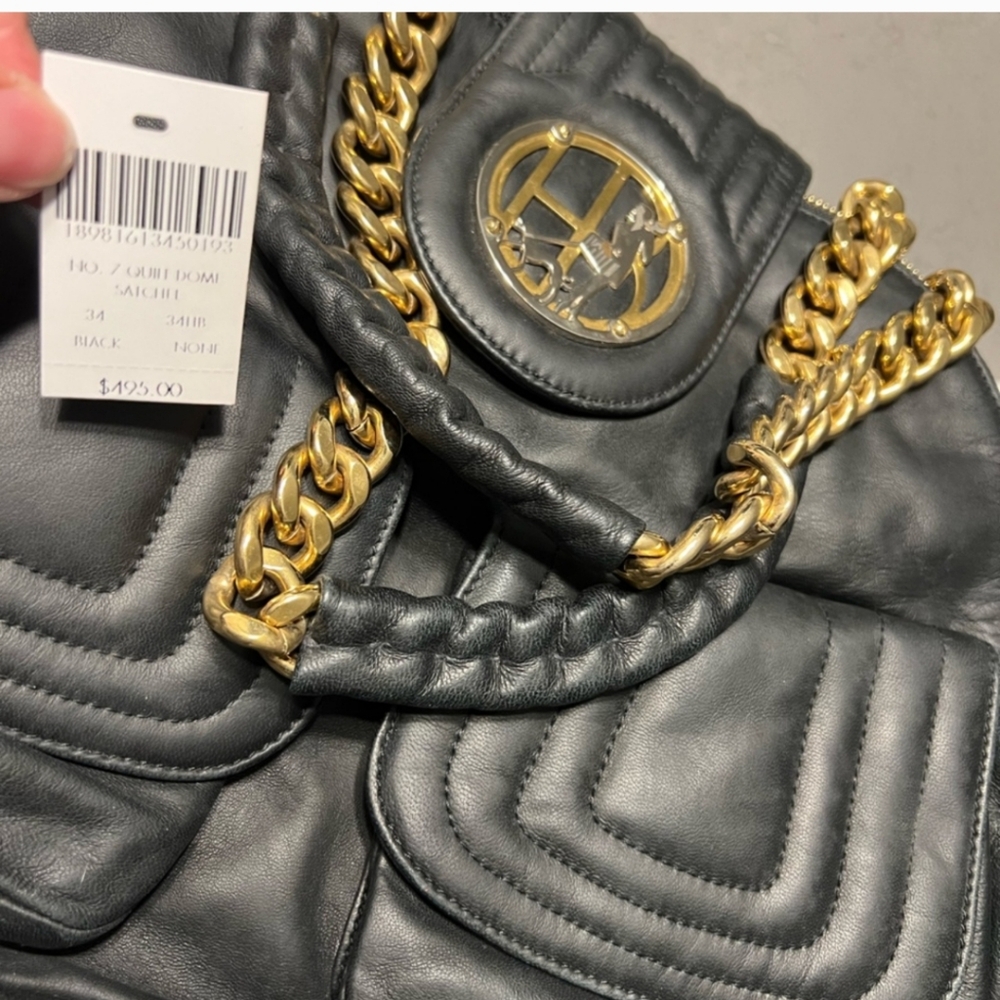 🖤NEW WITH TAG🖤 Luxurious Henri Bendel Satchel w Mirror - Picture 6 of 17